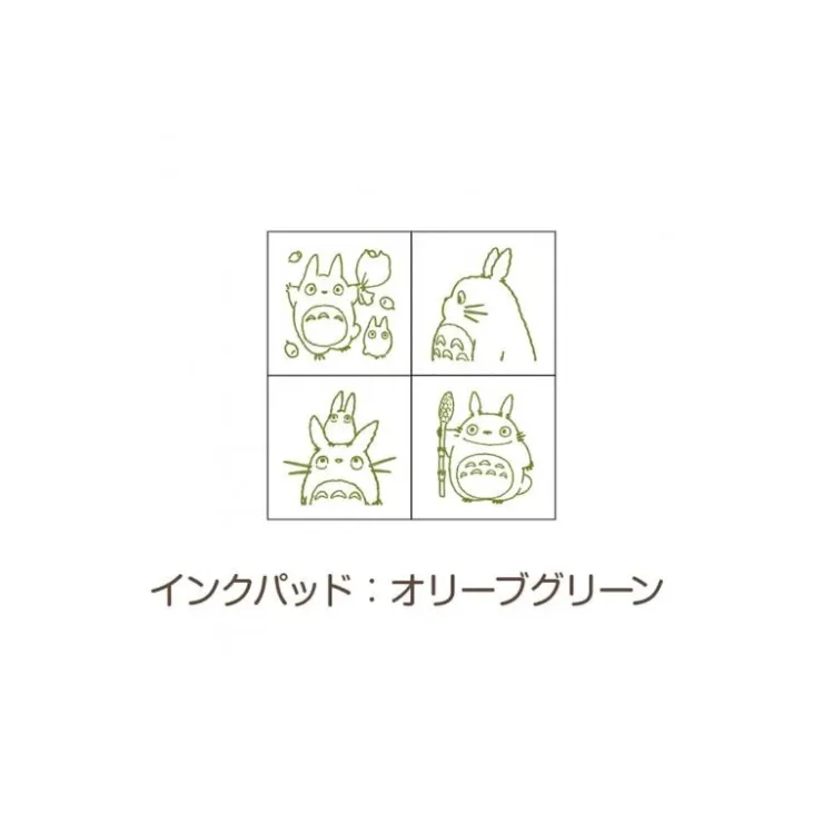 Sale Totoro Mini Stamp Set Green - My Neighbor Totoro Small Equipment
