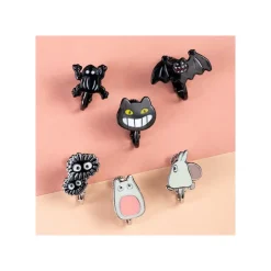Best Totoro opening Clipped Earrings set of 6 - My Neighbor Totoro Jewellery