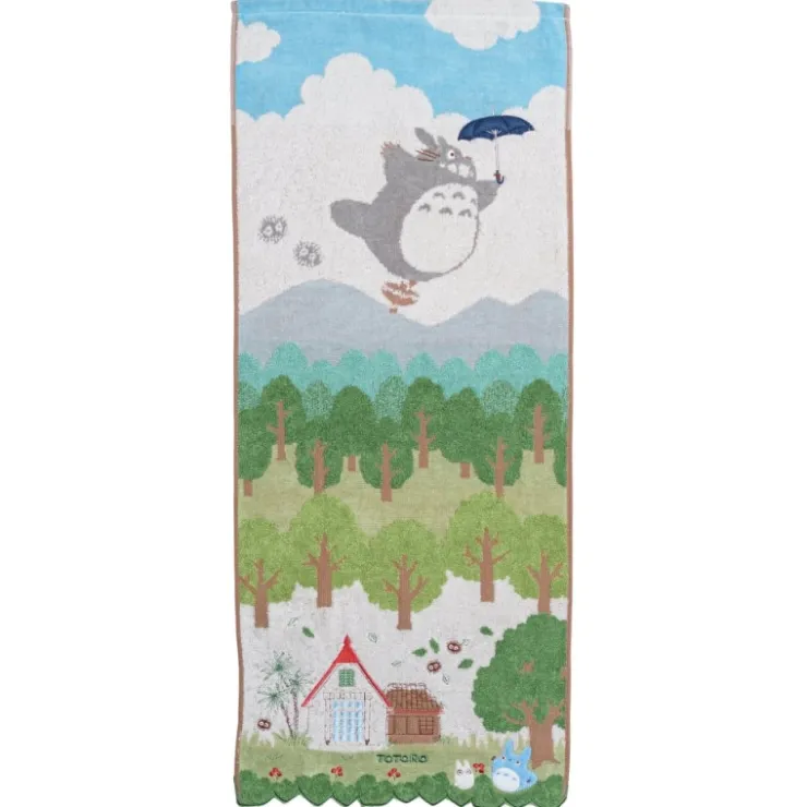 Online Towel Totoro in the sky 34x80 cm - My Neighbor Totoro Household Linen