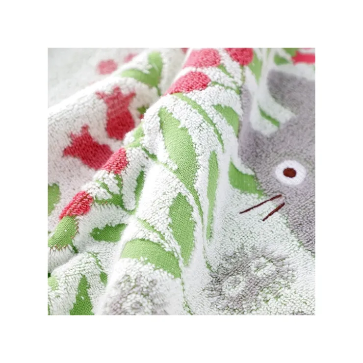 Sale Towel Totoro Wild flowers 34x80 cm - My Neighbor Totoro Household Linen