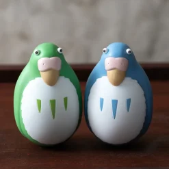 Two pack Roly-poly figurines Blue & Green Parakeet - The Boy and the Toys