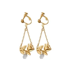 Best White Totoro Clip Earrings Jewel Hidden In A Leaf - My Neighbor Totoro Jewellery