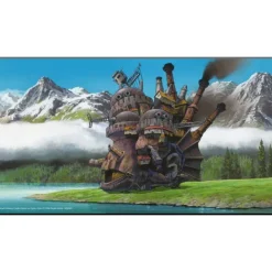 Outlet WOOD PANEL GHIBLI 05 - HOWL'S MOVING CASTLE Wall Decoration