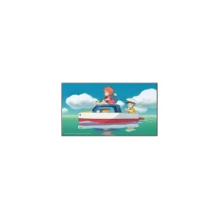 Hot WOOD PANEL GHIBLI 02 - PONYO & SOSUKE Wall Decoration
