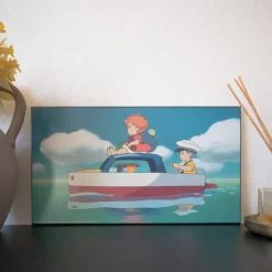 Hot WOOD PANEL GHIBLI  02 - PONYO & SOSUKE Wall Decoration
