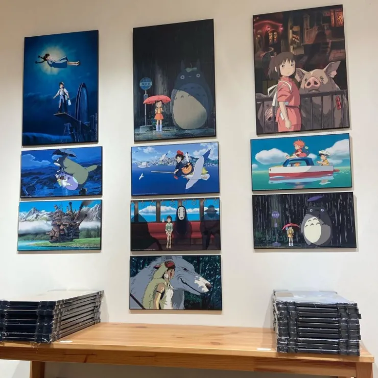 Hot WOOD PANEL GHIBLI 02 - PONYO & SOSUKE Wall Decoration