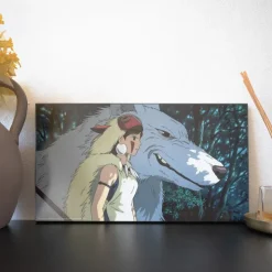 Clearance WOOD PANEL GHIBLI  03 - PRINCESS MONONOKE Wall Decoration