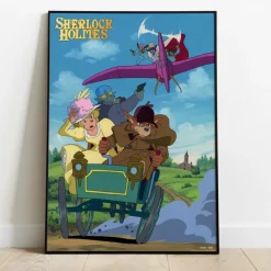Best Wood Panel 01 - Sherlock vs Moriarty - Sherlock Hound Wall Decoration