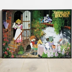 Clearance Wood Panel 03 - Tea time - Sherlock Holmes Wall Decoration