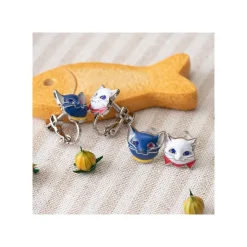 Hot Yuki & Moon Clip Earrings - The Cat Returns Jewellery